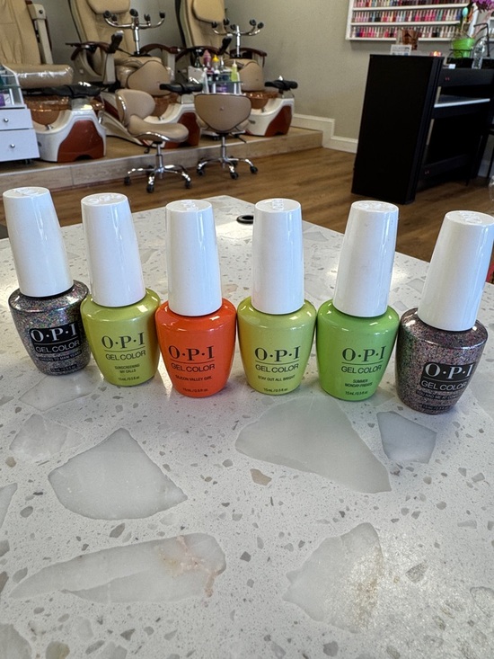 OPI Accessories - OPI Gel Color - Lime Greens, Bright Orange & Glitter Mix